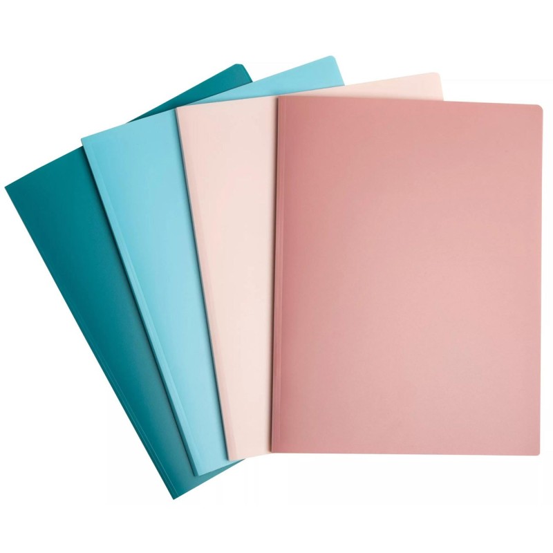 Exacompta Porte vue A4 Skandi en polypro recyclé - 20 pochettes - Coloris assortis