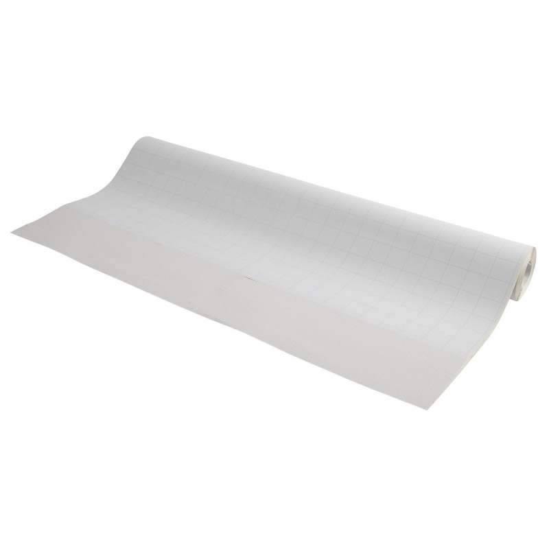 Exacompta Recharge de papier quadrillé pour tableaux - blanc réglure bleue 60g - Rouleau de 48 feuilles 63 x 98 cm