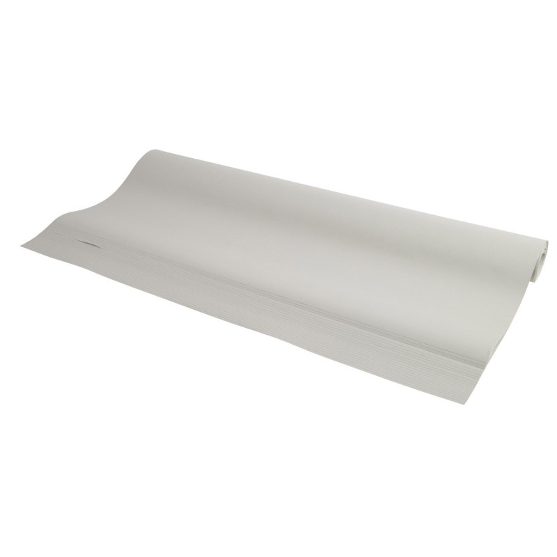 Exacompta Recharge de papier recyclé pour tableaux - blanc uni 80g microperforé - Rouleau de 20 feuilles 63 x 98 cm
