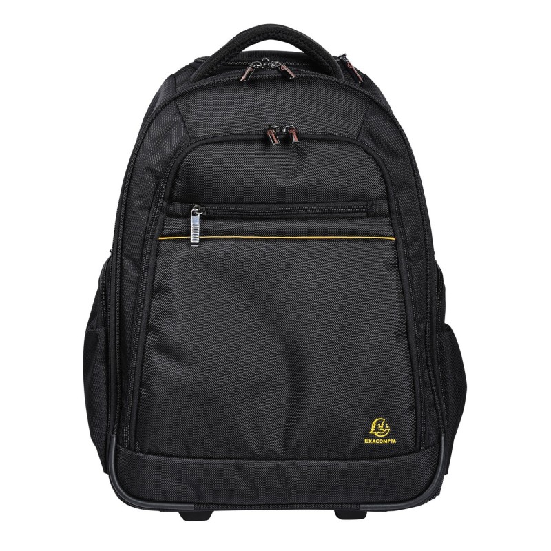Exacompta Sac à dos à roulettes Exabusiness noir pour ordinateur portable 15,6''