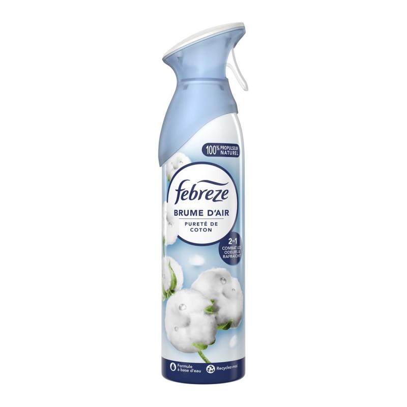 Febreze Destructeur d'odeurs - Parfum Pureté de coton - 185 ml