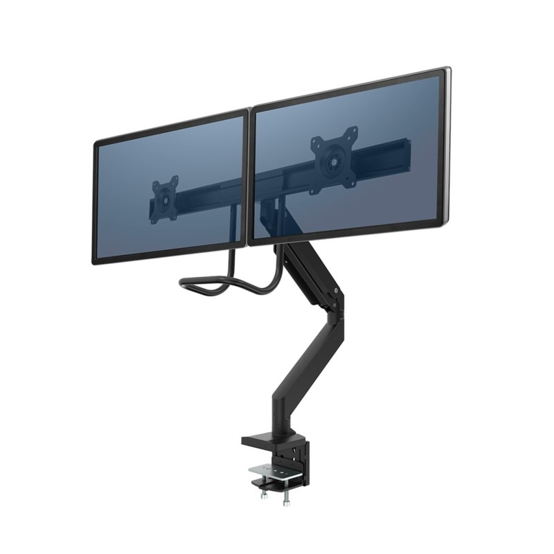 Fellowes Bras support écran double à barre transversale - Noir