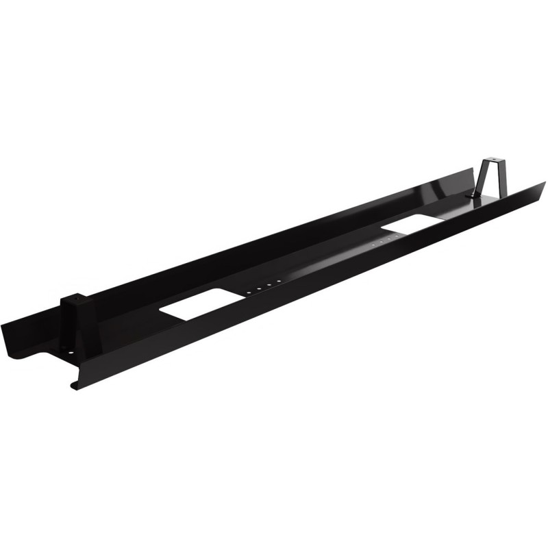 Goulotte métal d'électrification horizontale de câbles pour bureau L. 110 cm - Noir