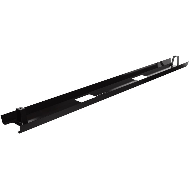 Goulotte métal d'électrification horizontale de câbles pour bureau L. 150 cm - Noir
