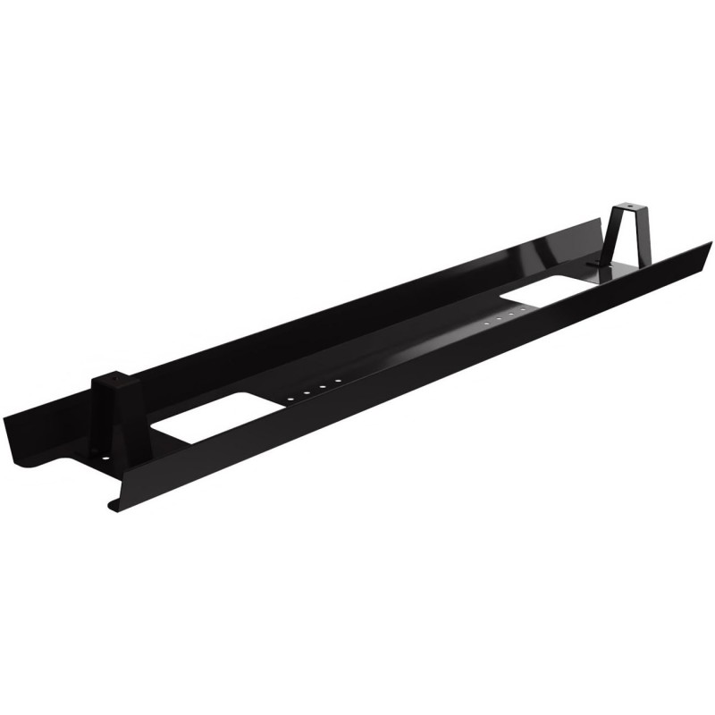 Goulotte métal d'électrification horizontale de câbles pour bureau L. 90 cm - Noir