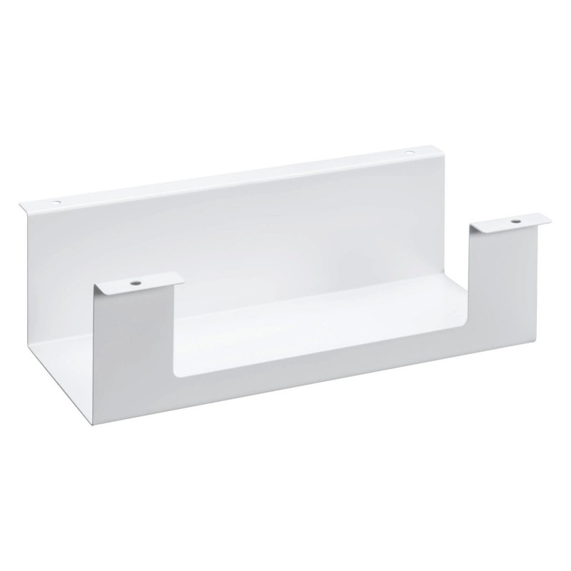Goulotte organisateur de câbles L. 30 cm  Blanc