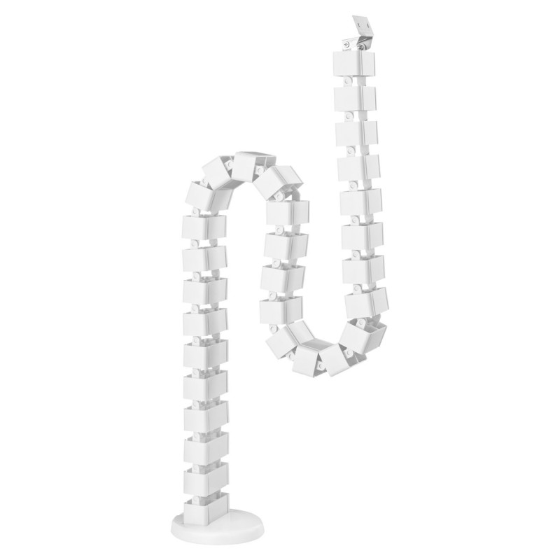 Goulotte passe-câbles articulée – Blanc