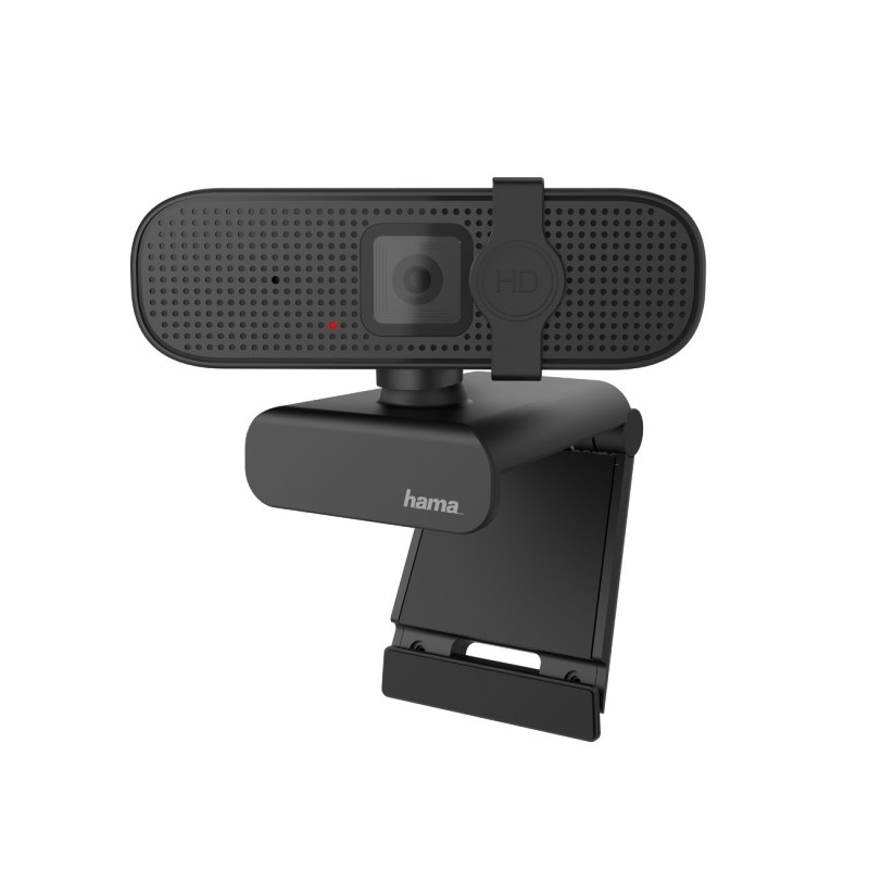 HAMA Webcam 1080P HD - Microphone intégré - Filaire USB-A - Noire