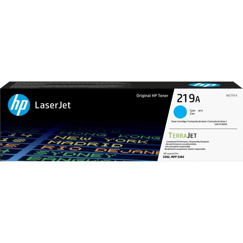 HP 219A Toner authentique W2191A - Cyan