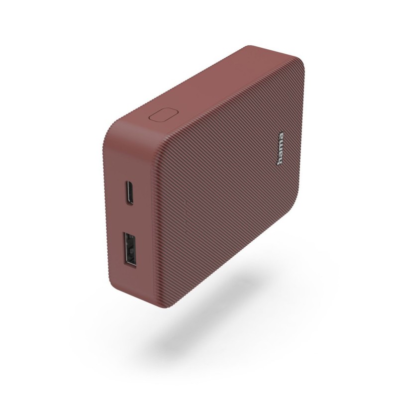 Hama Batterie externe Power Pack Colour 10 - Chargeur 10 000 mAh - 2 ports USB - Rouge