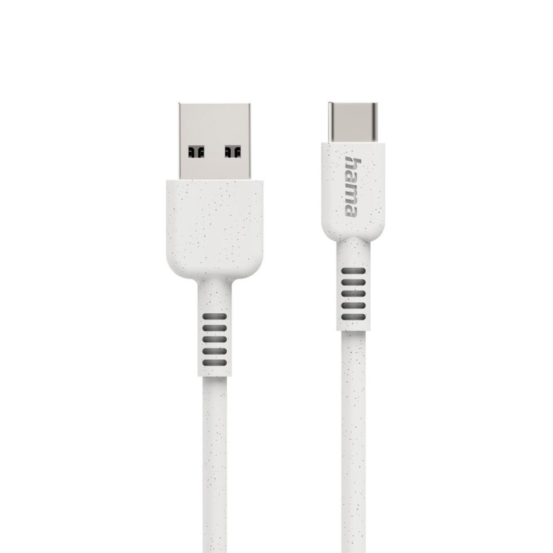 Hama Câble Eco USB-A vers USB-C - 1 m - Blanc