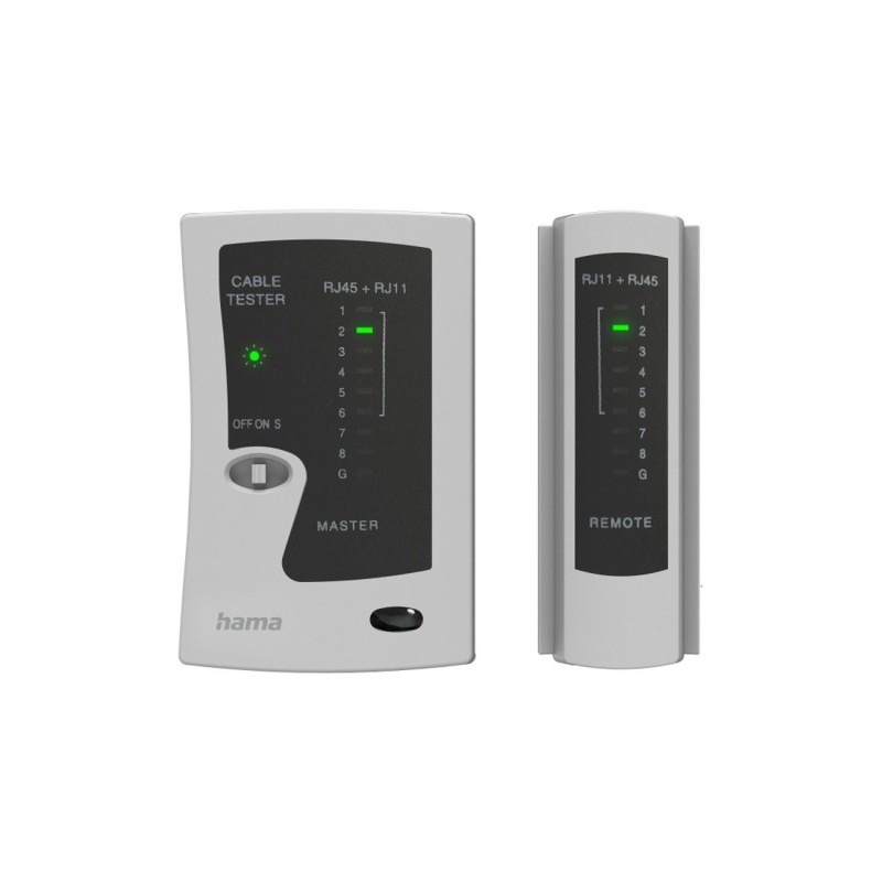 Hama Testeur de câbles réseau RJ45/RJ12/RJ11