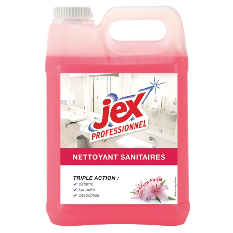 Jex Nettoyant sanitaire 3 en 1 - Parfum floral - Bidon de 5 L
