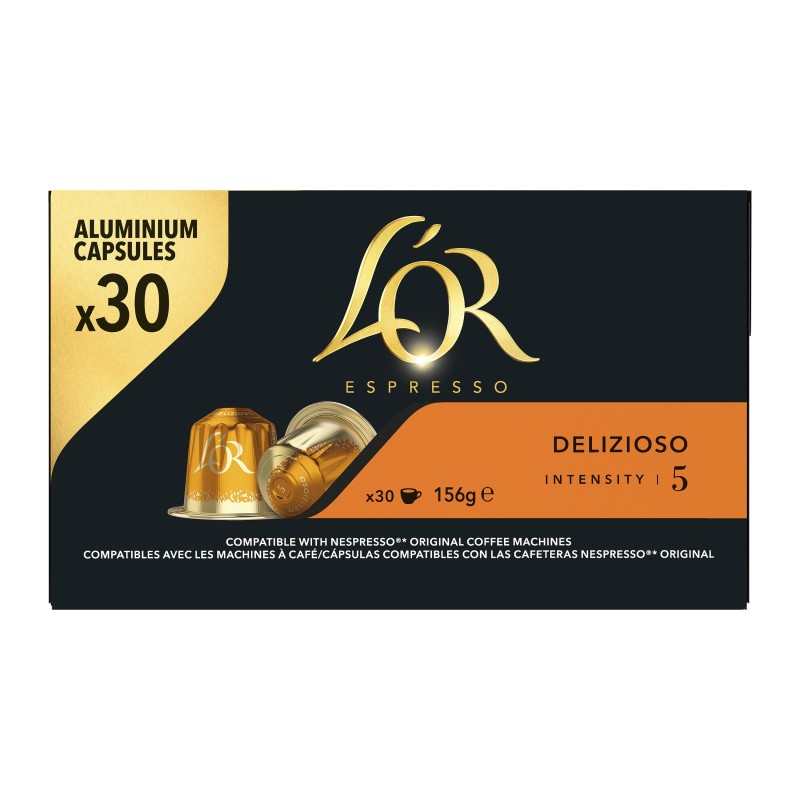 L'OR Espresso Café Delizioso - intensité 5 - Boîte de 30 capsules