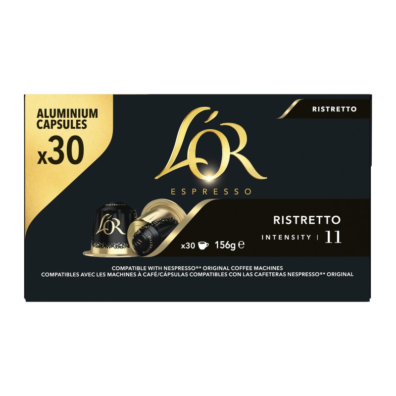 L'OR Espresso Café Ristretto - intensité 11 - Boîte de 30 capsules