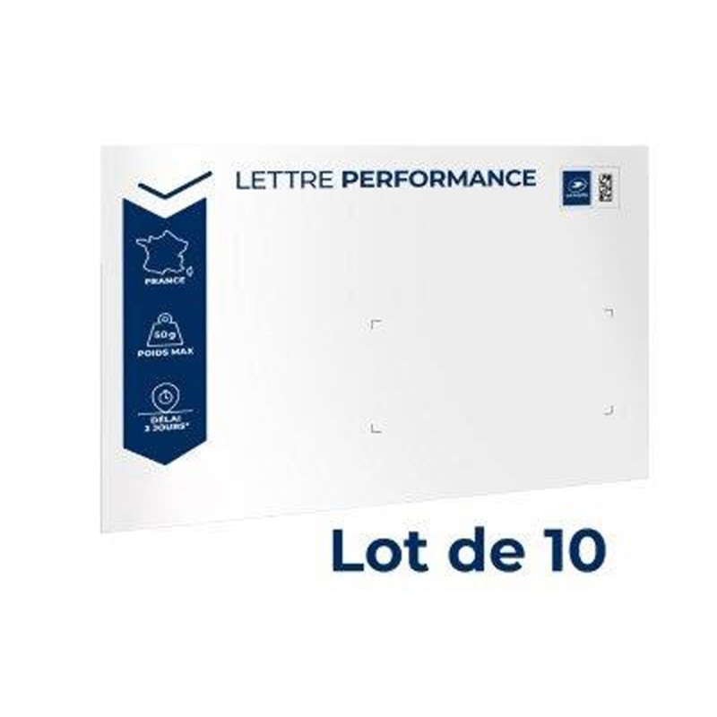 LA POSTE Enveloppe Prêt à Poster - Lettre Performance 50g - 162 x 229 mm (C5) - Lot de 10