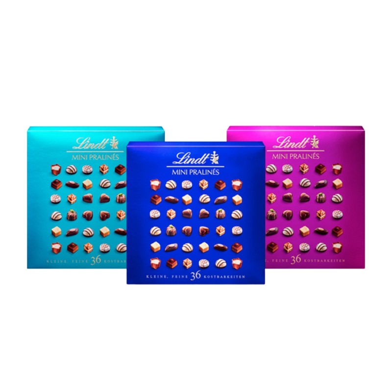 LINDT Boîte de mini pralines assortis - 180G