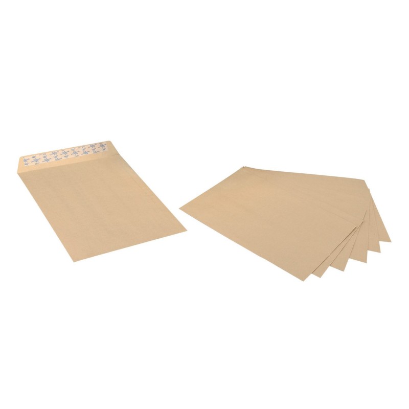 La Couronne Pochette kraft armé brun PEFC C5 - 162 x 229 mm 130g sans fenêtre - Autocollante bande protectrice - Lot de 500