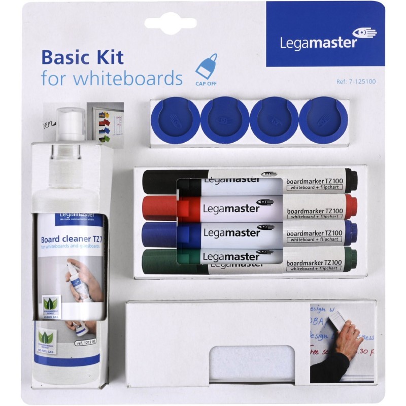 Legamaster Kit d'accessoires Basic pour tableaux blancs - 10 pièces