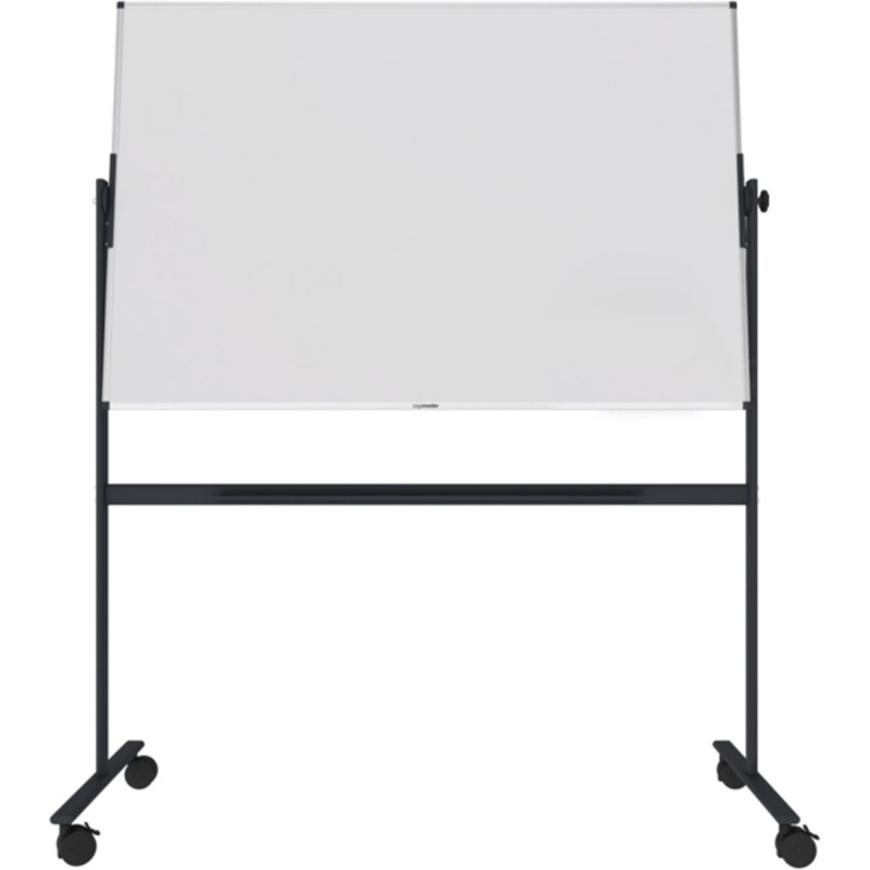 Legamaster Tableau blanc mobile double face rotatif Unité - Surface magnétique - Cadre Aluminium - L.150 x H.100 cm
