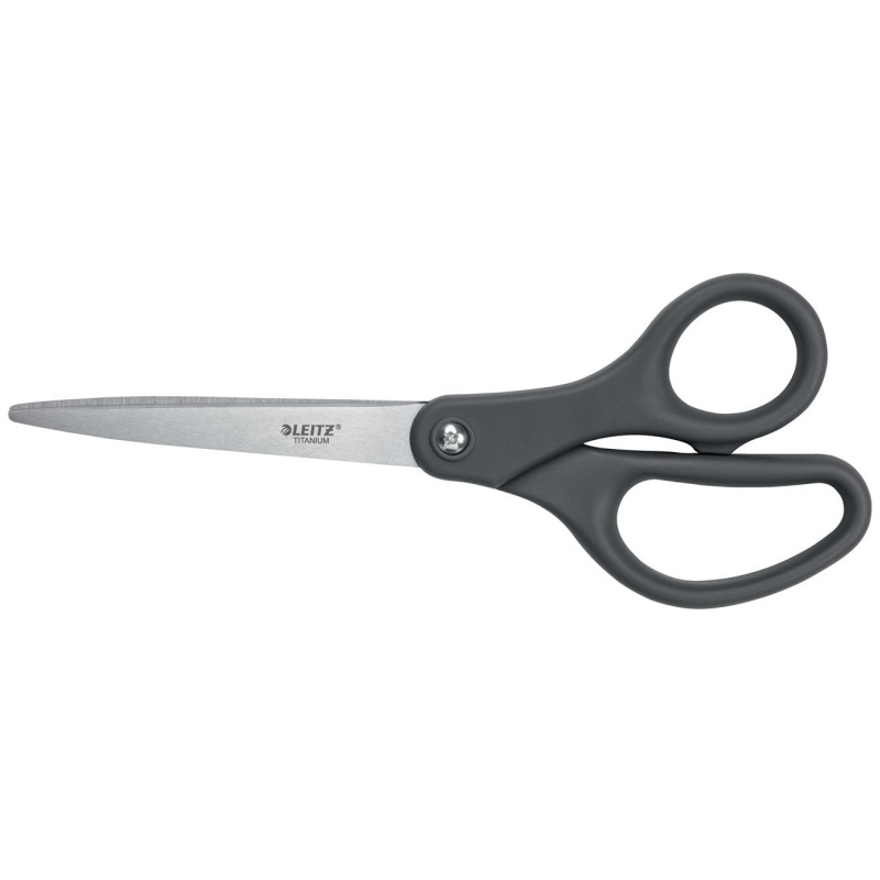 Leitz Ciseaux Titanium aux bouts ronds - Longueur 21 cm - Gris foncé