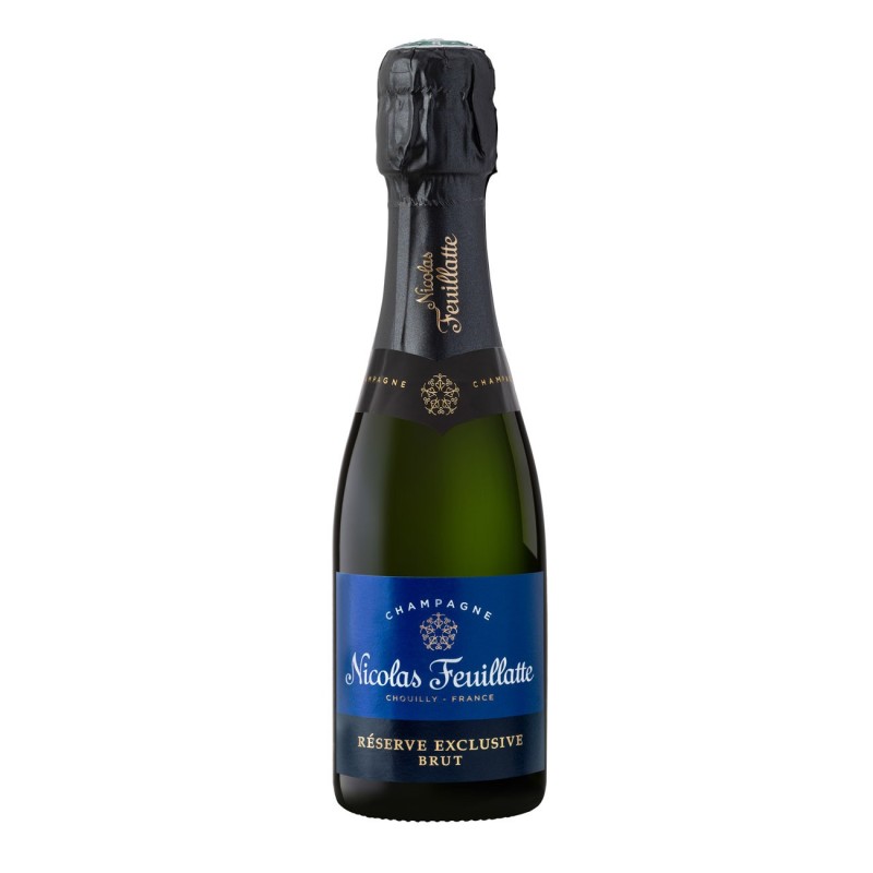 NICOLAS FEUILLATTE Champagne Brut Réserve Exclusive - Bouteille de 20 cl
