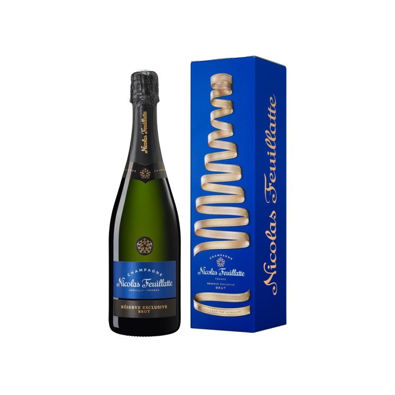 NICOLAS FEUILLATTE Champagne Brut Réserve exclusive - Bouteille de 75 cl