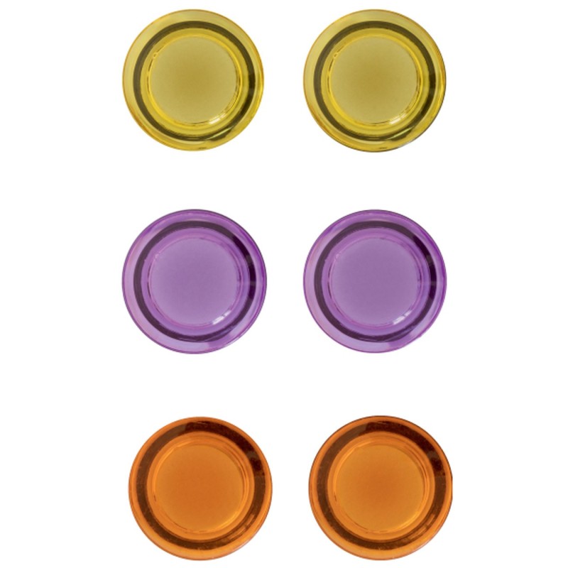 Nobo Aimant rond 30 mm - Coloris assortis - Lot de 6