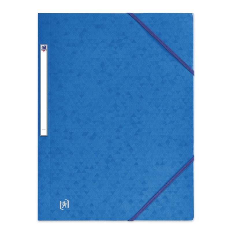 Oxford Chemise 3 rabats Top File + A4 élastique couverture carte bleu