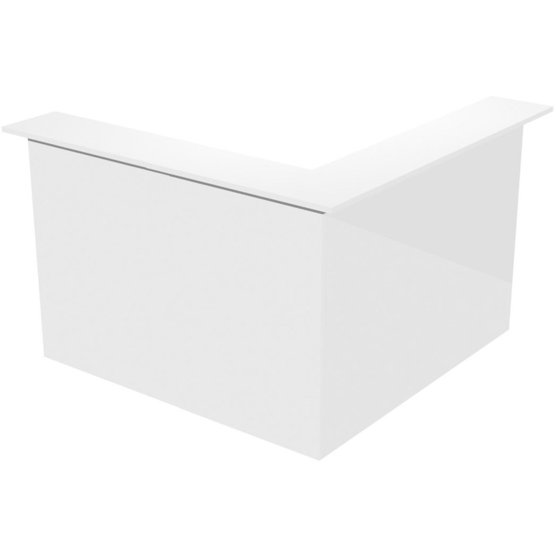 Pack Banque d'accueil Ola - Angle 90° + Module haut L.80 cm + Module haut L.80 cm - Blanc