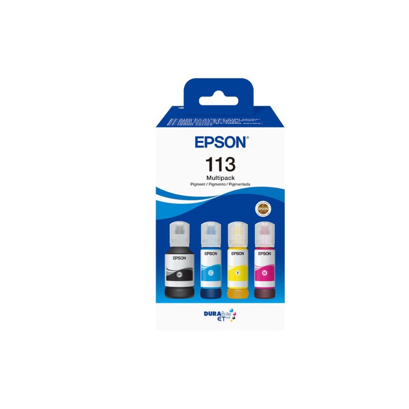 Pack Epson 113 - Bouteille d'encre originale EcoTank C13T06B640 70 ml - Pack de 4 couleurs