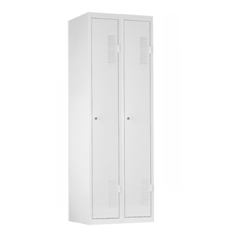 Pack Vestiaire colonne Départ + Suivant - Industrie propre H. 180 x L. 60 x P. 50 cm - Gris clair