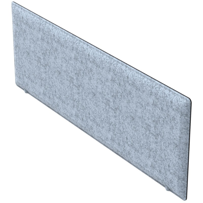 Panneau-Ecran Acoustique Moody pour Bureau bench L.140 x l.40 cm –  PET recyclé Bleu Azur - Fixation Blanche