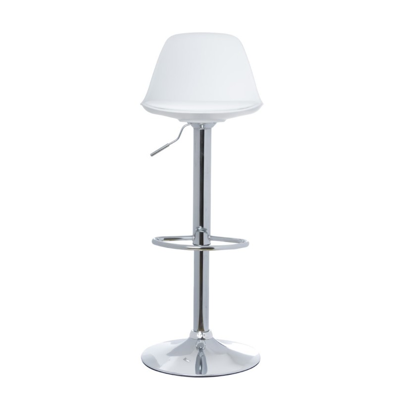 Paperflow Tabouret à hauteur réglable Bobba - Blanc