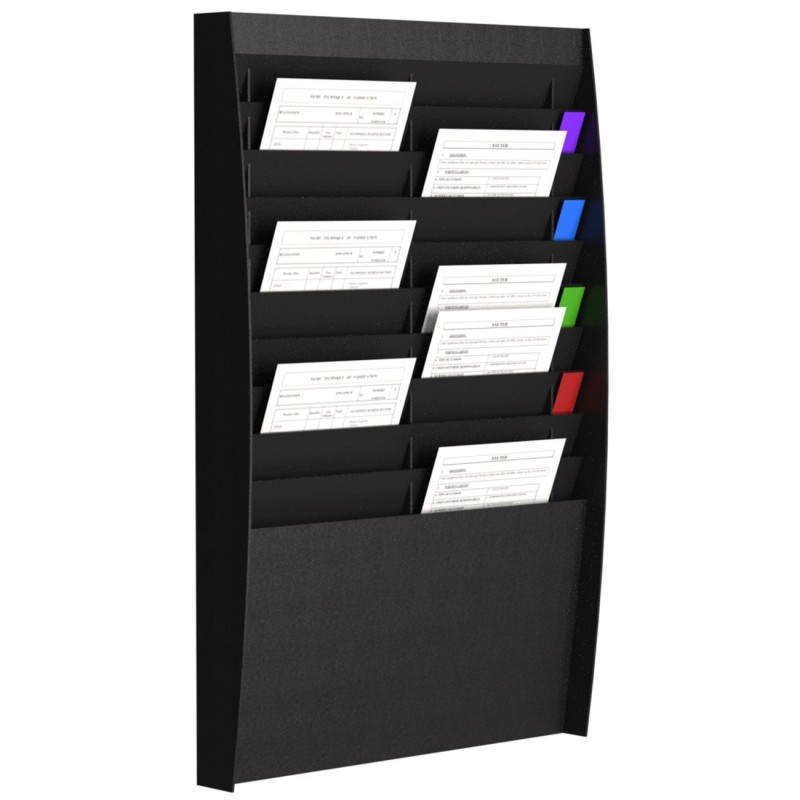 Paperflow Trieur mural vertical 20 cases (2x10) A4 - Noir