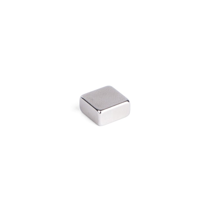 Pavo Aimants super puissant - Carré 10 x 10 mm - Gris - Lot de 6