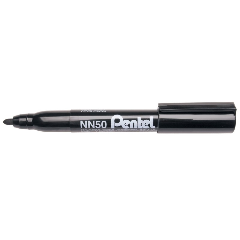 Pentel Marqueur permanent NN50 Pointe conique moyenne 5 mm - Noir
