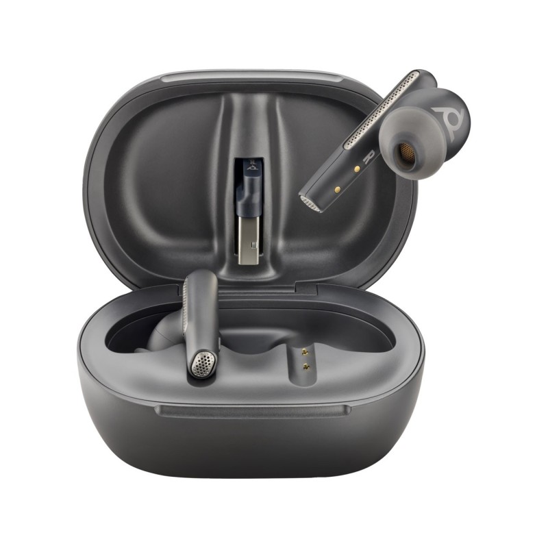 Poly Voyager Free 60+ Écouteurs sans fil Bluetooth + Dongle USB-A + étui de charge