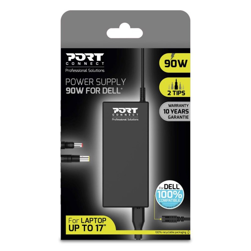 Port Connect Chargeur secteur 90W compatible ordinateur portable DELL + 2 embouts