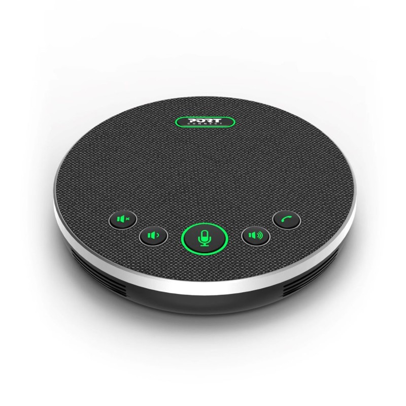 Port Connect Conférencier stéréo omnidirectionnel avec anténuation de bruit USB-A to USB-C - Noir