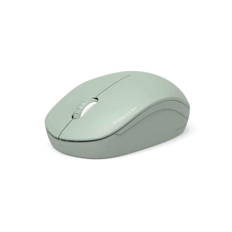 Port Connect Souris sans fil ultra compact + Dongle USB-C & USB-A - Olive