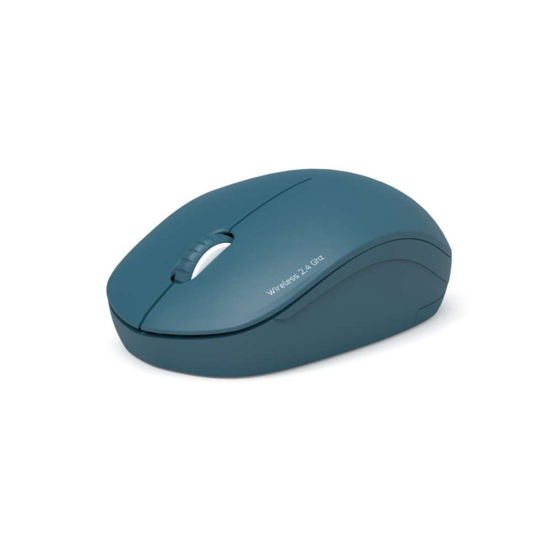 Port Connect Souris sans fil ultra compact + Dongle USB-C & USB-A - Saphir