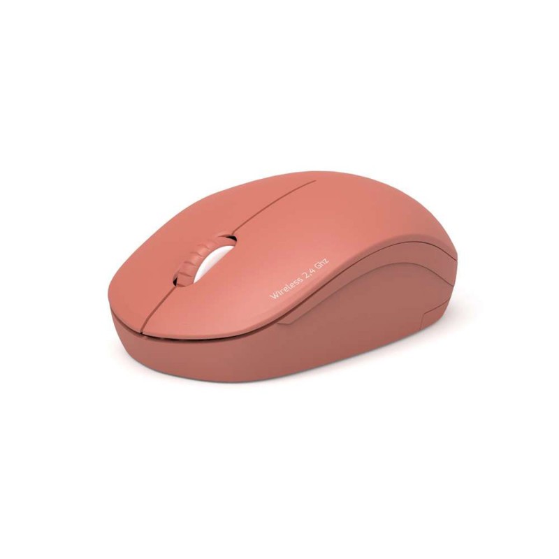 Port Connect Souris sans fil ultra compact + Dongle USB-C & USB-A - Terracotta