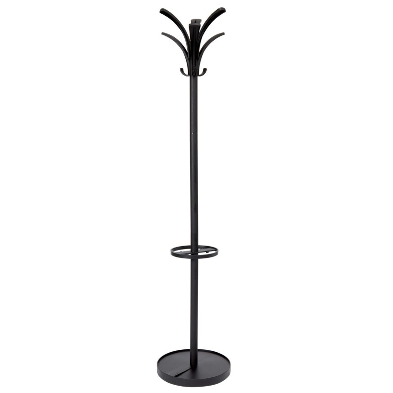 Portemanteau Brio 6 patères avec porte-parapluie - Noir