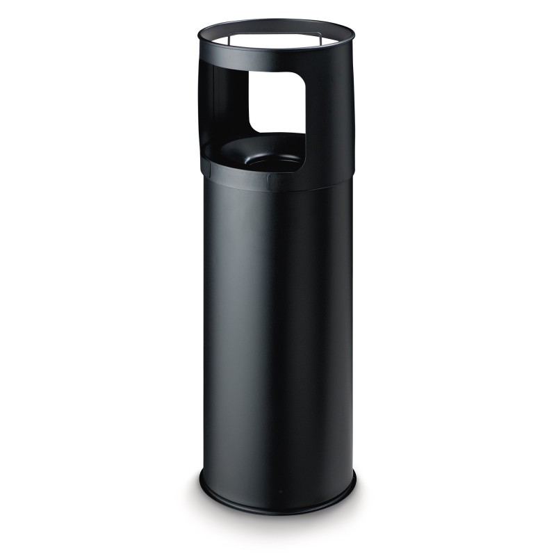 Poubelle cendrier Ash/Trash - 30 L - Noir