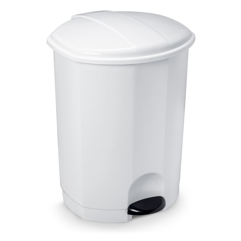 Poubelle sanitaire à pédale 30 L - Blanc