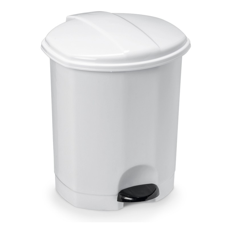 Poubelle sanitaire à pédale 5 L - Blanc