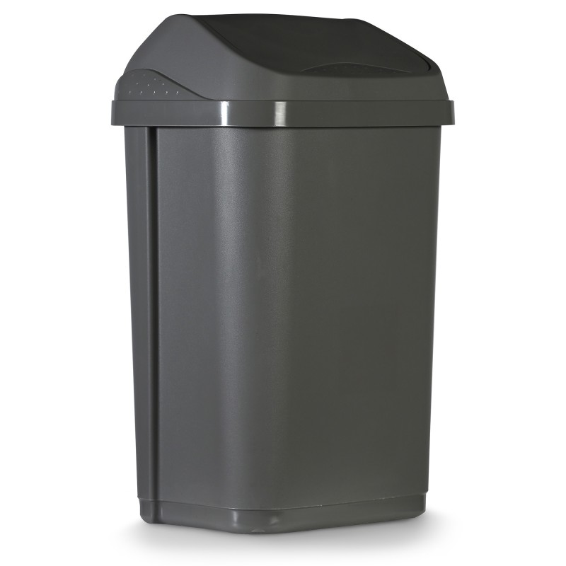 Probbax Poubelle sanitaire standard en plastique 100 % recyclé 10 L - Gris