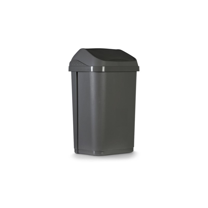 Probbax Poubelle sanitaire standard en plastique 100 % recyclé 25 L - Gris
