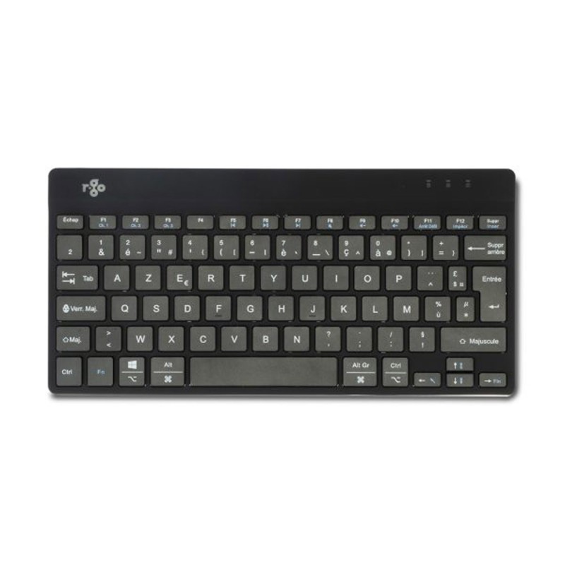 R-Go Tools Compact Break - Clavier ergonomique sans fil Bluetooth - Transportable - Noir